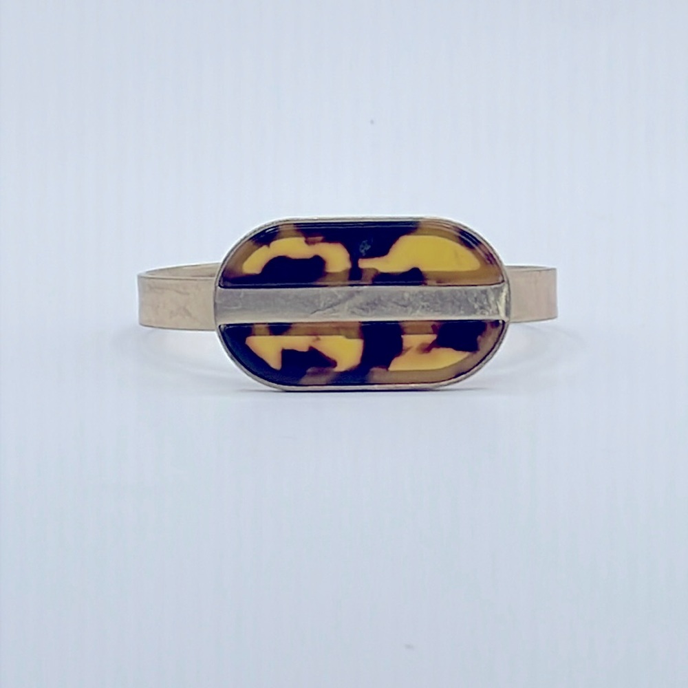 Faux Tortoise Shell Gold Adjustable Bracelet